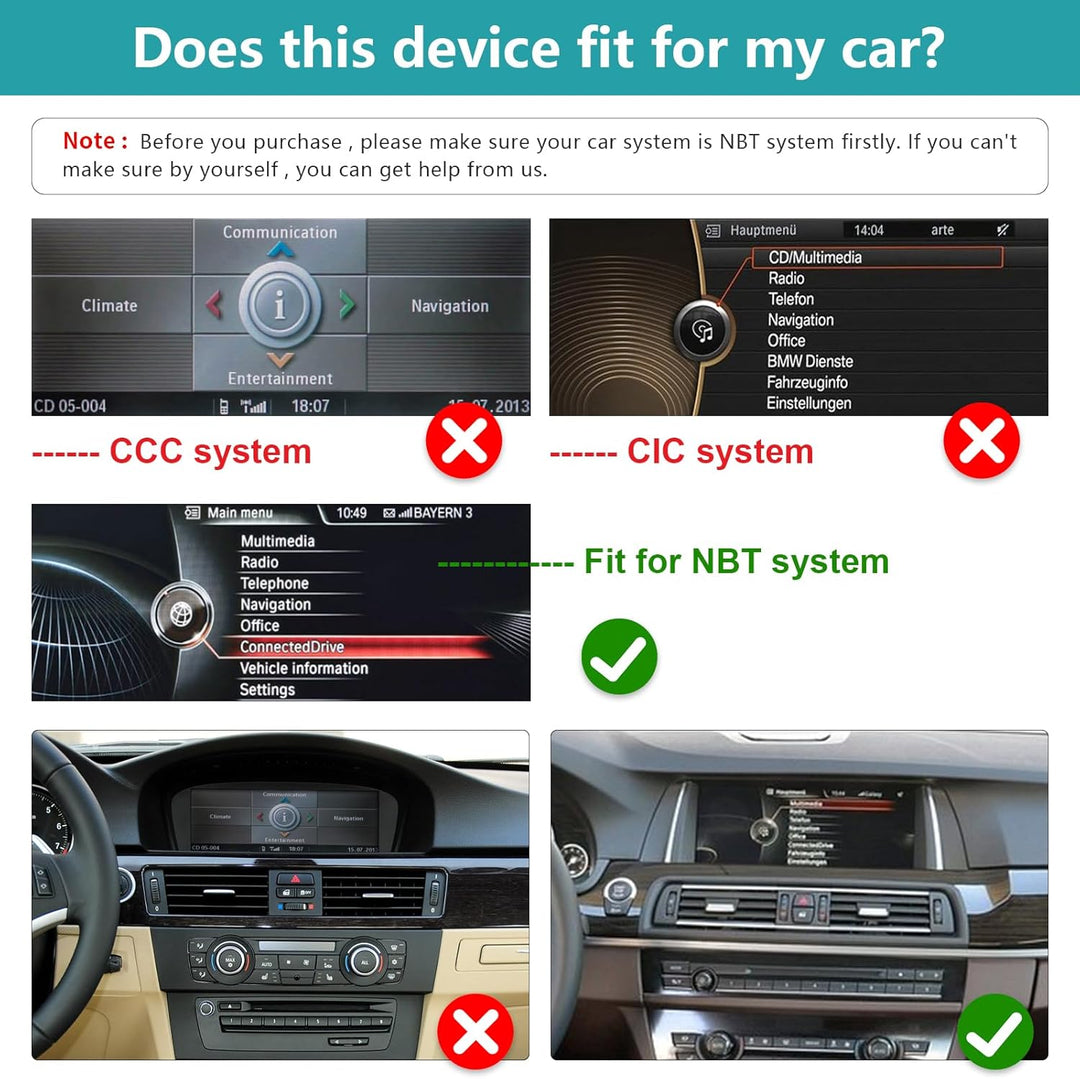 Ninetom 10,25'' Car Radio, Apple CarPlay/Android Auto/Mirrorlink/GPS für 2012-2016 BMW 5 Series F10/