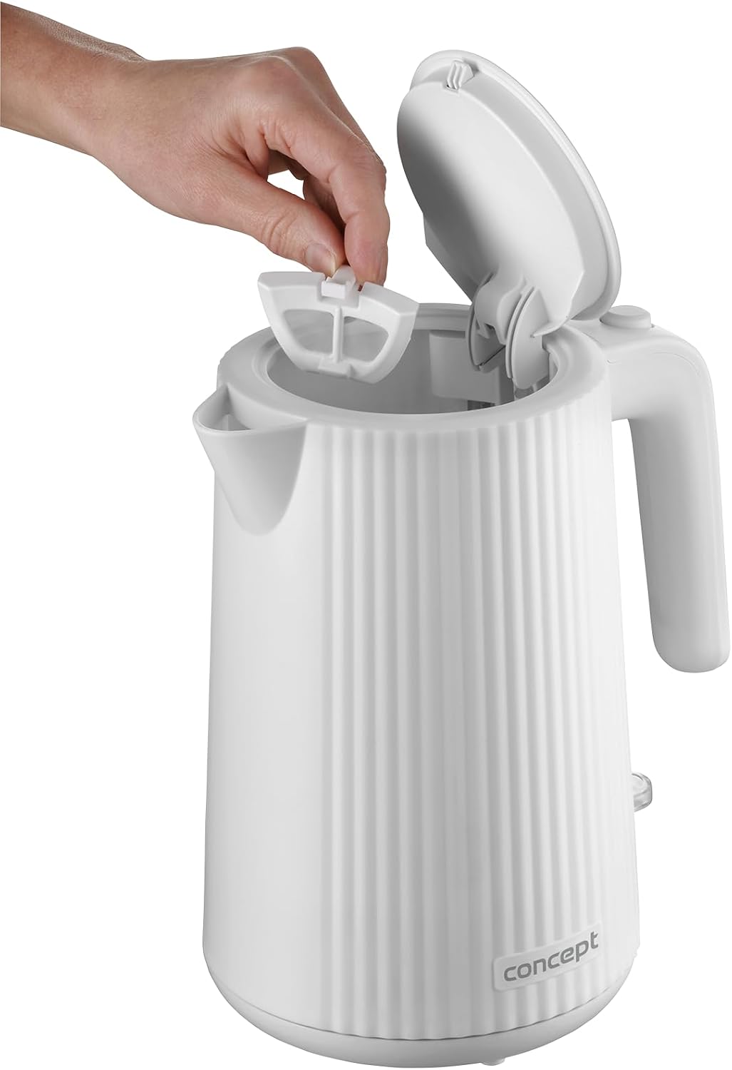 Concept RK2390 Wasserkocher 1,7 l, weiss 1.7 Liter Weiss, 1.7 Liter Weiß