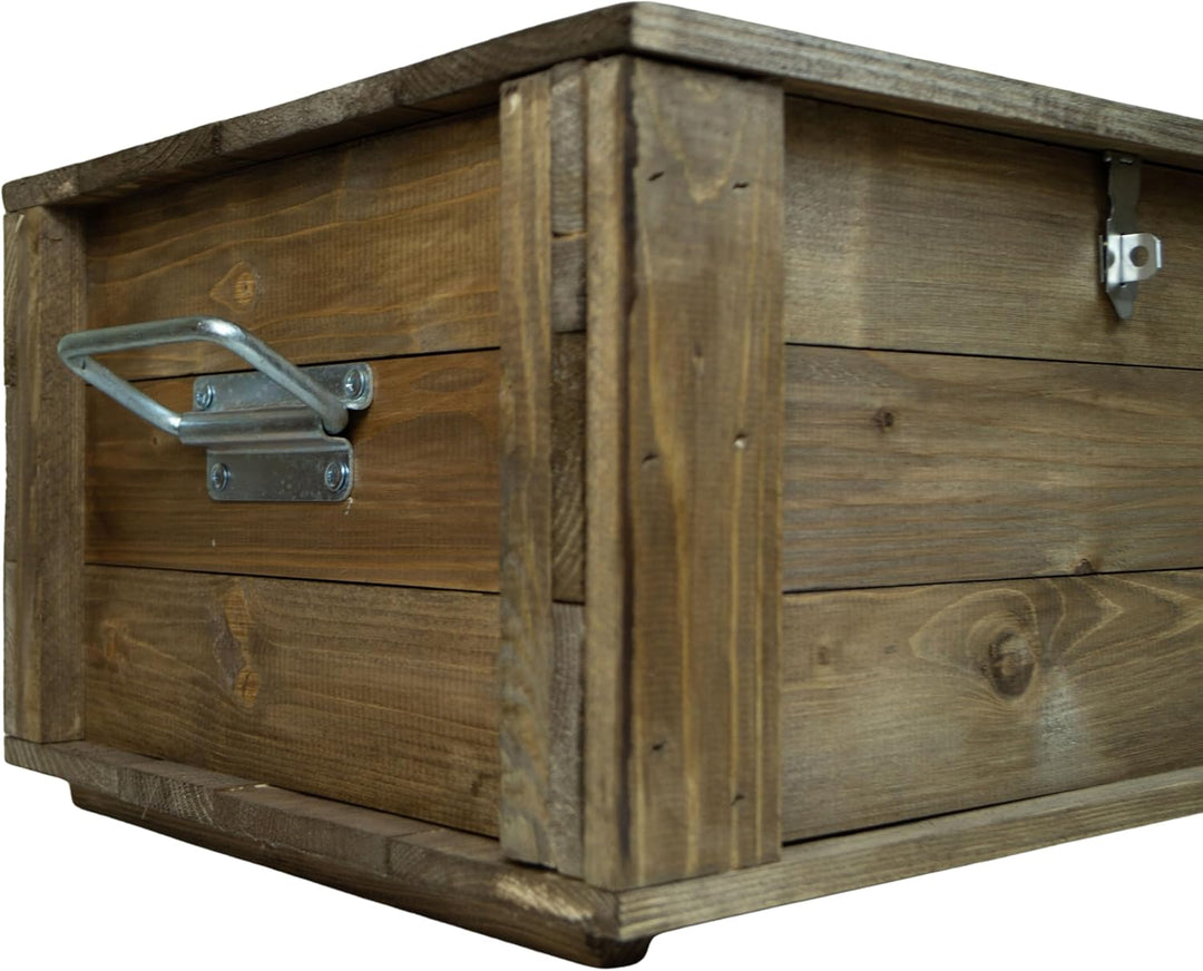 Kistenkolli Altes Land Truhe Hugo in verschiedenen Farben mit Deckel 50x36x26cm Aufbewahrungskiste S