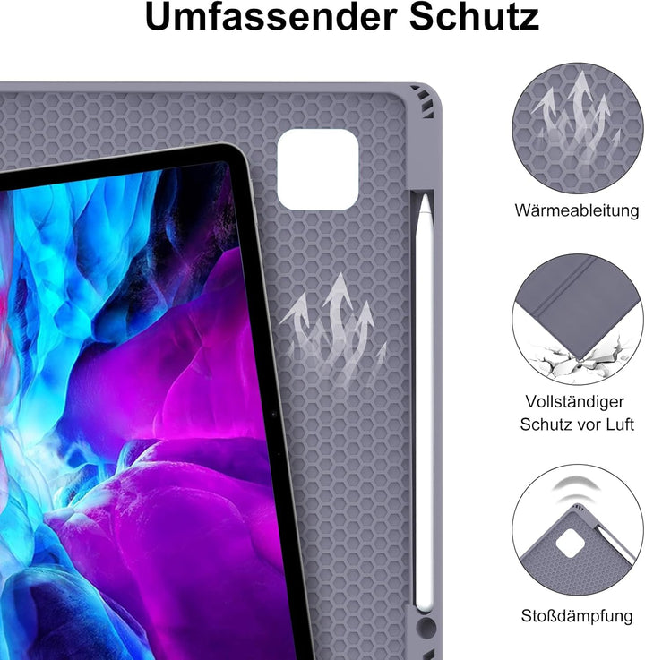 Tastatur Hülle für iPad Air 13 Zoll 2025 M3/2024 M2, QWERTZ Deutsches Magnetisch Abnehmbare Keyboard
