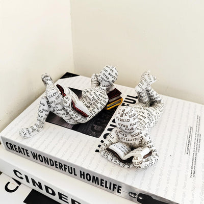 PIGPIGFLY Leserstatue,Deko Figuren,Deko Wohnzimmer,Home Store Dekoration, Leser,Modern Abstract Kuns