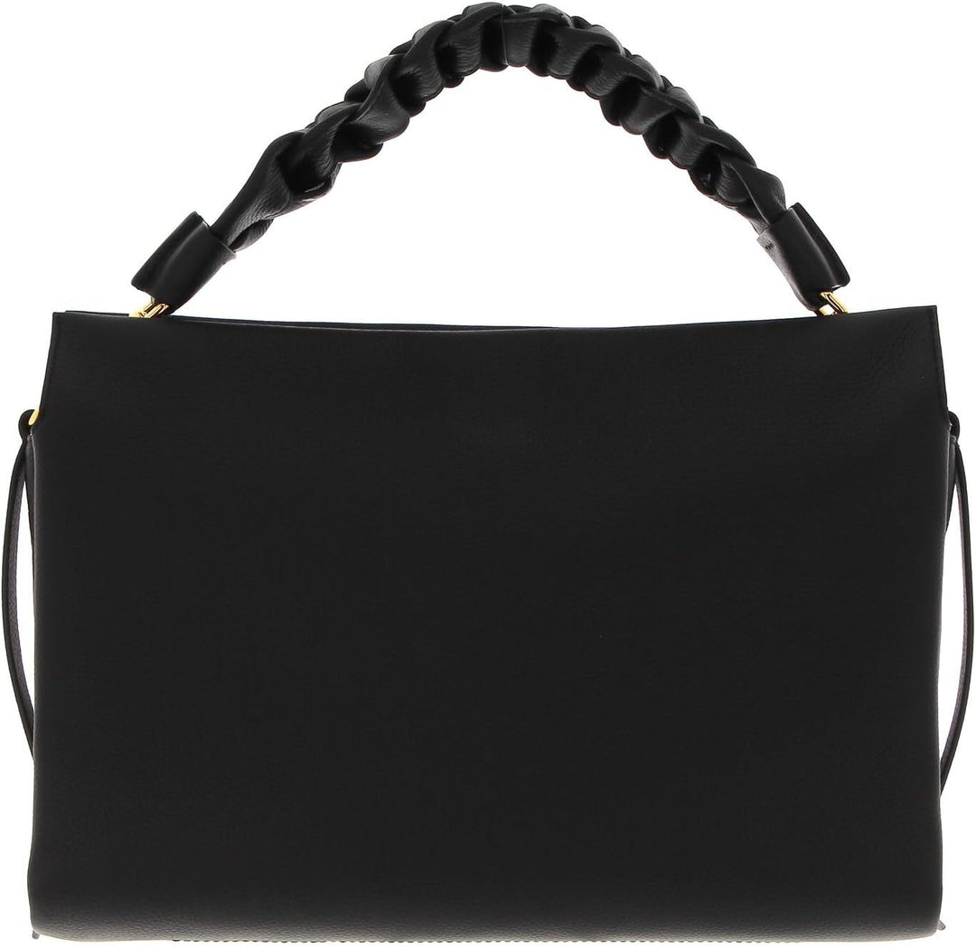 Coccinelle Boheme Grana Double Handtasche Leder 32.5 cm Noir / Brule, Noir / Brule