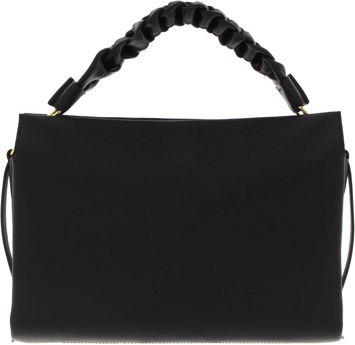 Coccinelle Boheme Grana Double Handtasche Leder 32.5 cm Noir / Brule, Noir / Brule