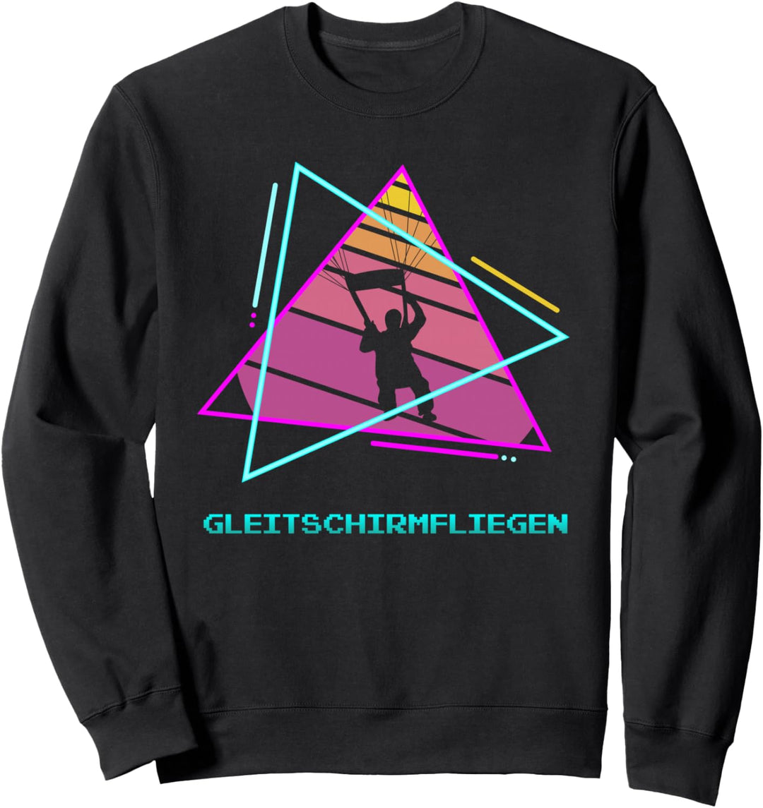 Retro Vintage Classic Gleitschirmfliegen Gleitschirm Sweatshirt