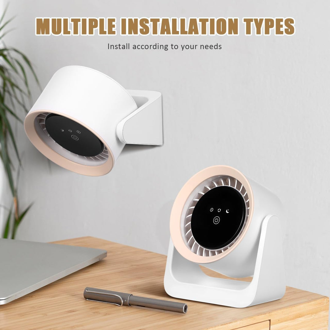 Cabilock USB Tischventilator mit Eispack Tragbarer Leiser mit Verstellbaren Geschwindigkeiten Schlaf