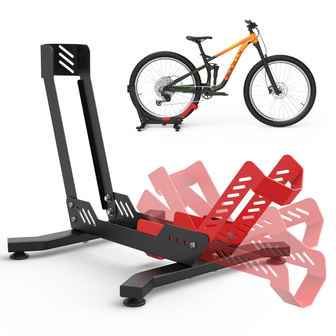 IMAYCC Professional Fahrradständer Boden, für 26”-29”Mountainbike, E-bike, Rennrad, MBT, Hinterrad u