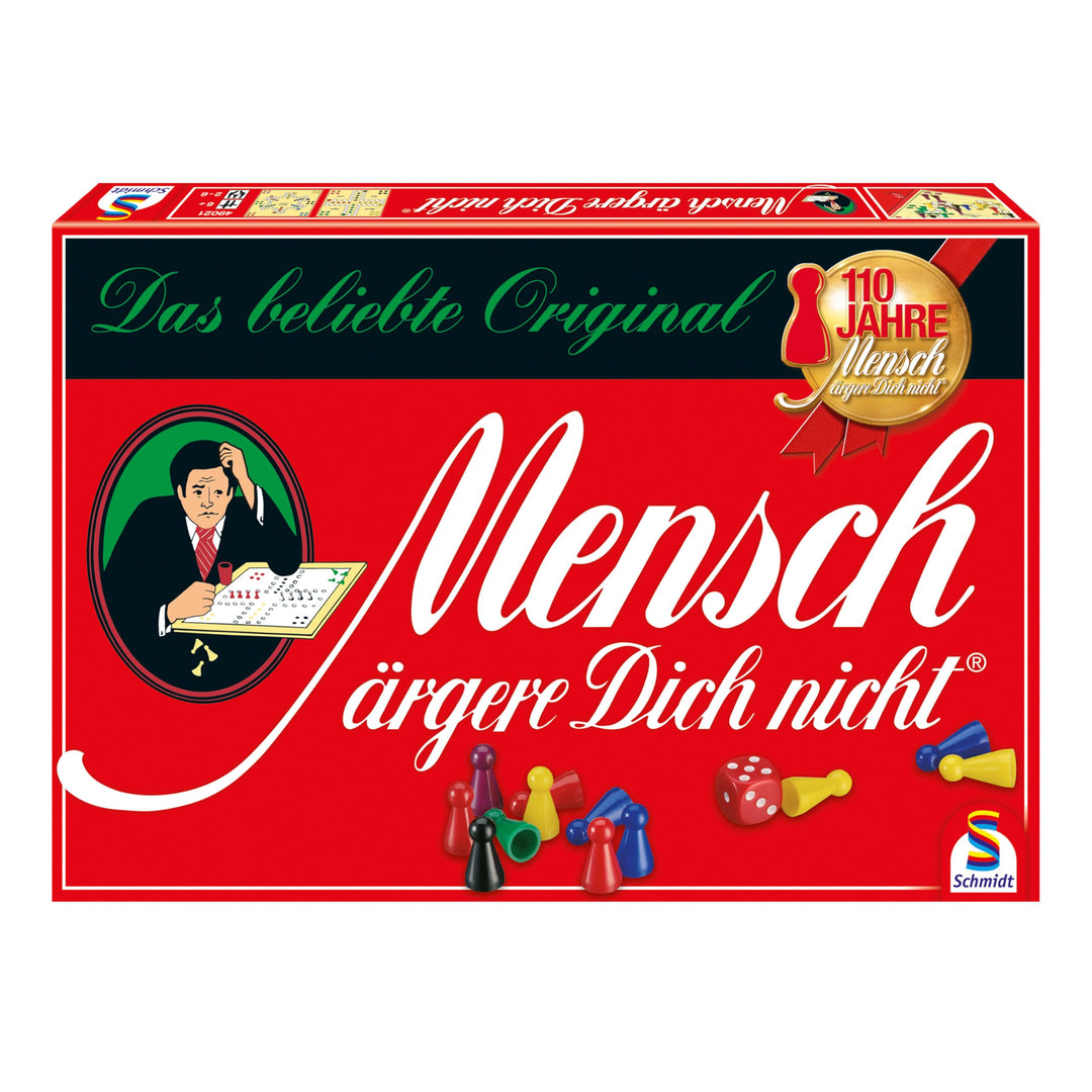 Schmidt Spiele 49021 Mensch ärgere Dich Nicht, Standardausgabe, Würfelspiel Klassisch, Klassisch