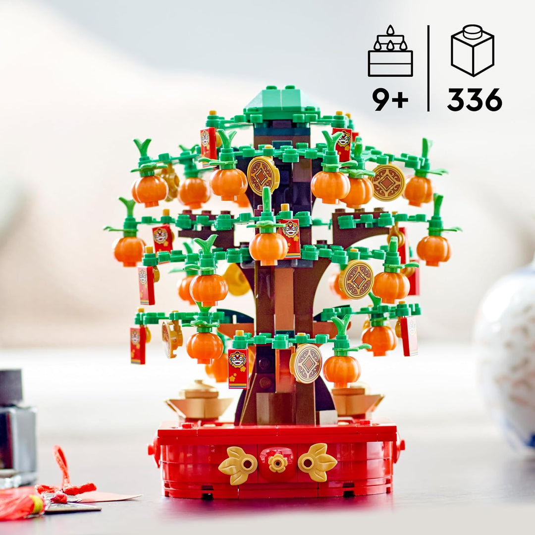 Lego Glückskastanie, Bauset für Kinder ab 9 Jahren, Mondneujahrsgeschenk für Jungen und Mädchen, Set