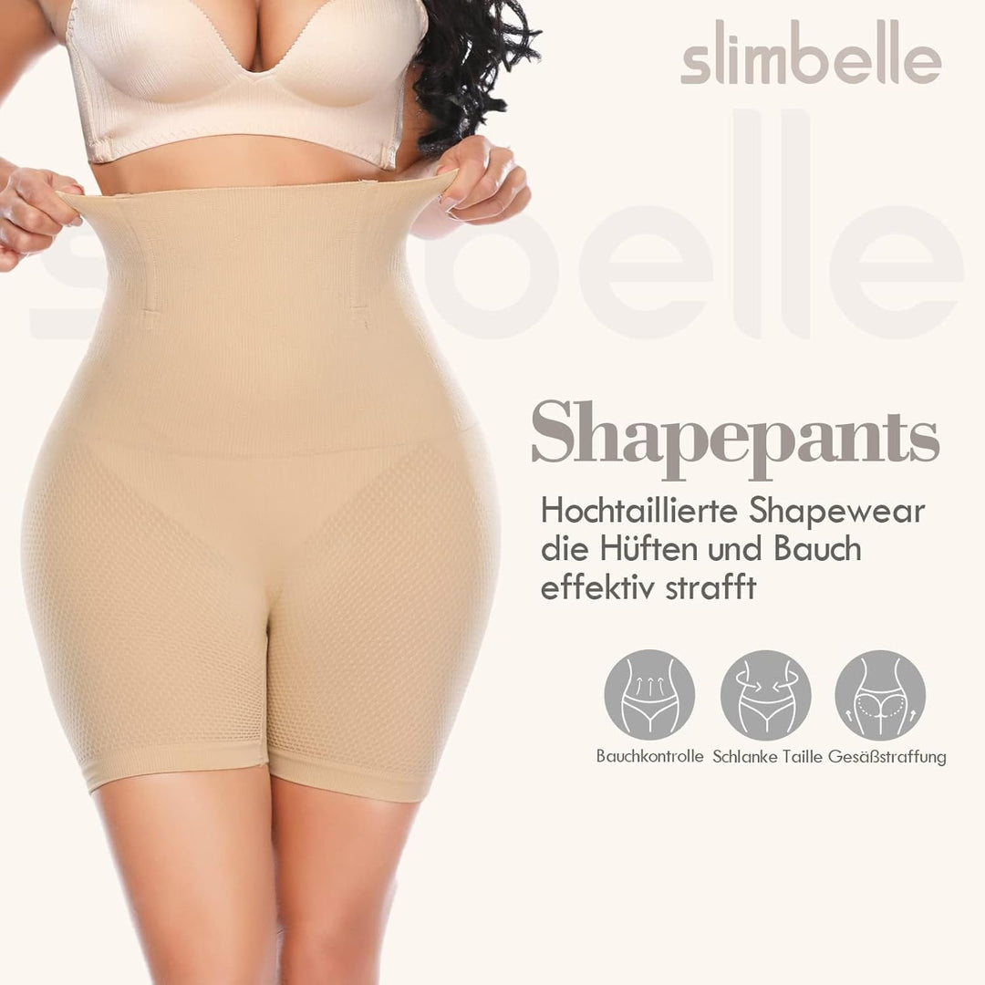 SLIMBELLE Miederpants Bauch Weg Damen Figurenformend Miederpants Tummy Control Shapewear Unterhose M