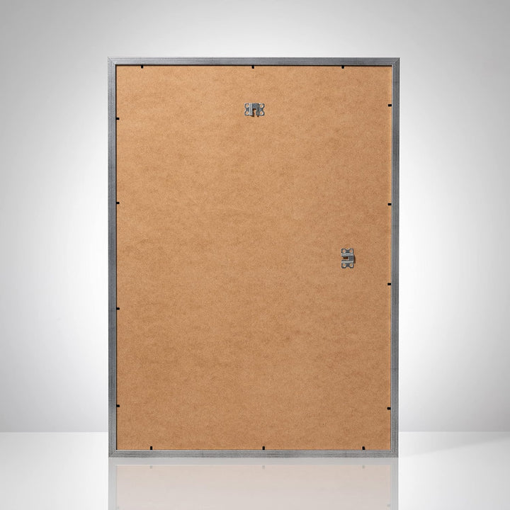 POSTER ART Bilderrahmen Set 2 Stück 50x70 cm Silber gealtert San Diego | Zum Aufhängen aus MDF und A