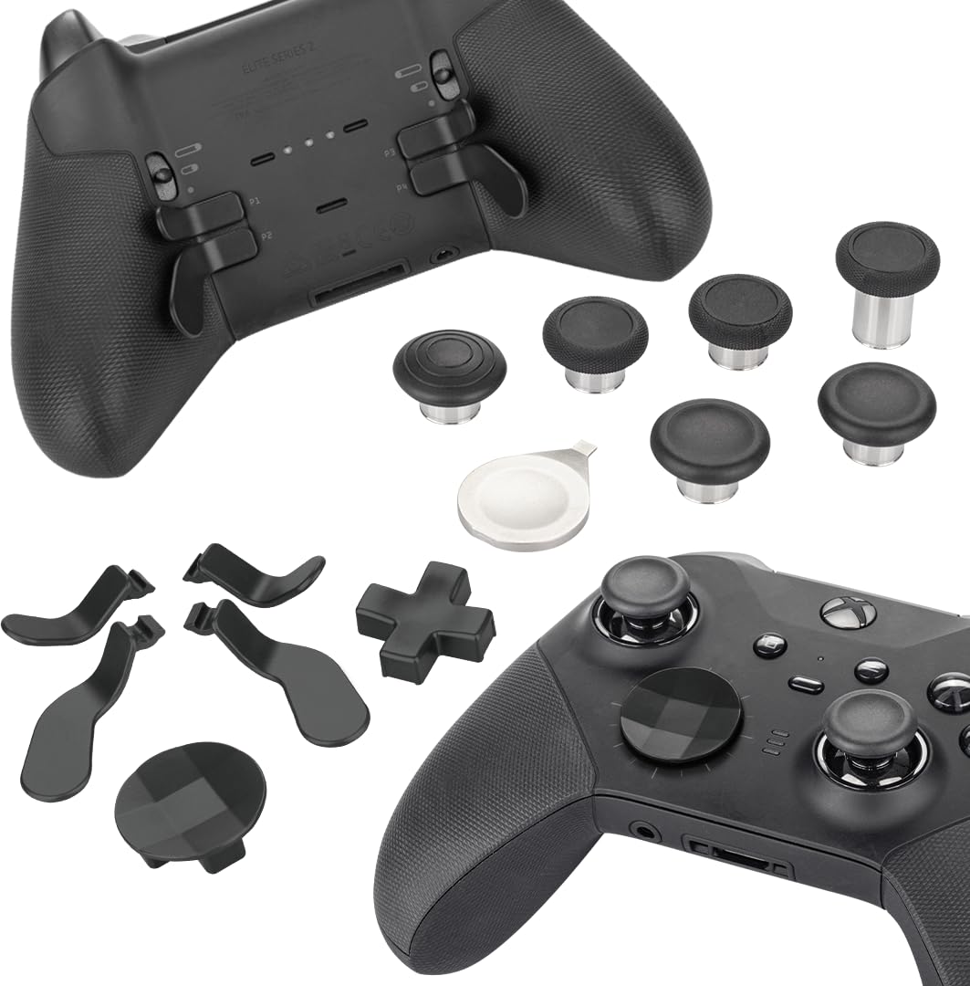 Venom Xbox Elite Series 2 Controller-Zubehörset – Schwarz, Schwarz