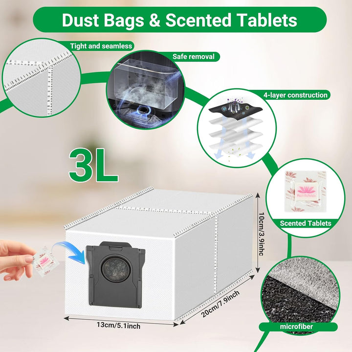 32 Stück Zubehör für Dreame L10s Ultra Gen 2/L40 Ultra AE/L10s Pro Ultra Heat/X30 Ultra/Mova E30 Ult