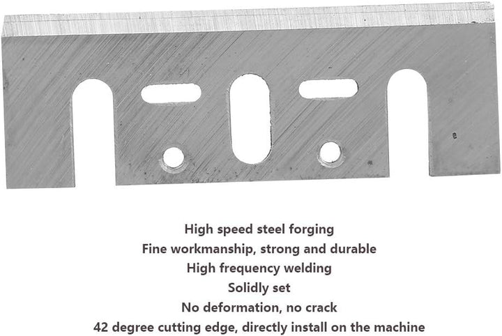 Stabile Hobelklinge Ein Paar HSS-Holzbearbeitungshandbuch Elektrische Hobel-Ersatzklinge Hartmetall-