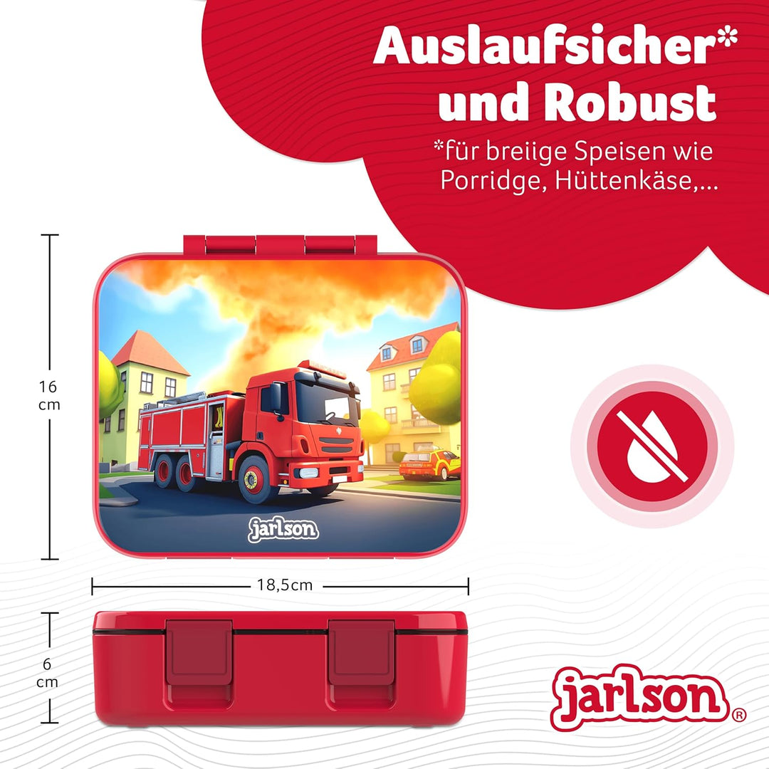 JARLSON® Brotdose Kinder mit Fächern MILI [AUSLAUFSICHER] - Bento Lunchbox für Schule, Kita & Kinder