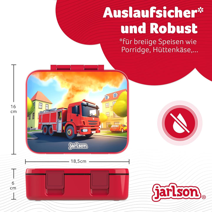 JARLSON® Brotdose Kinder mit Fächern MILI [AUSLAUFSICHER] - Bento Lunchbox für Schule, Kita & Kinder