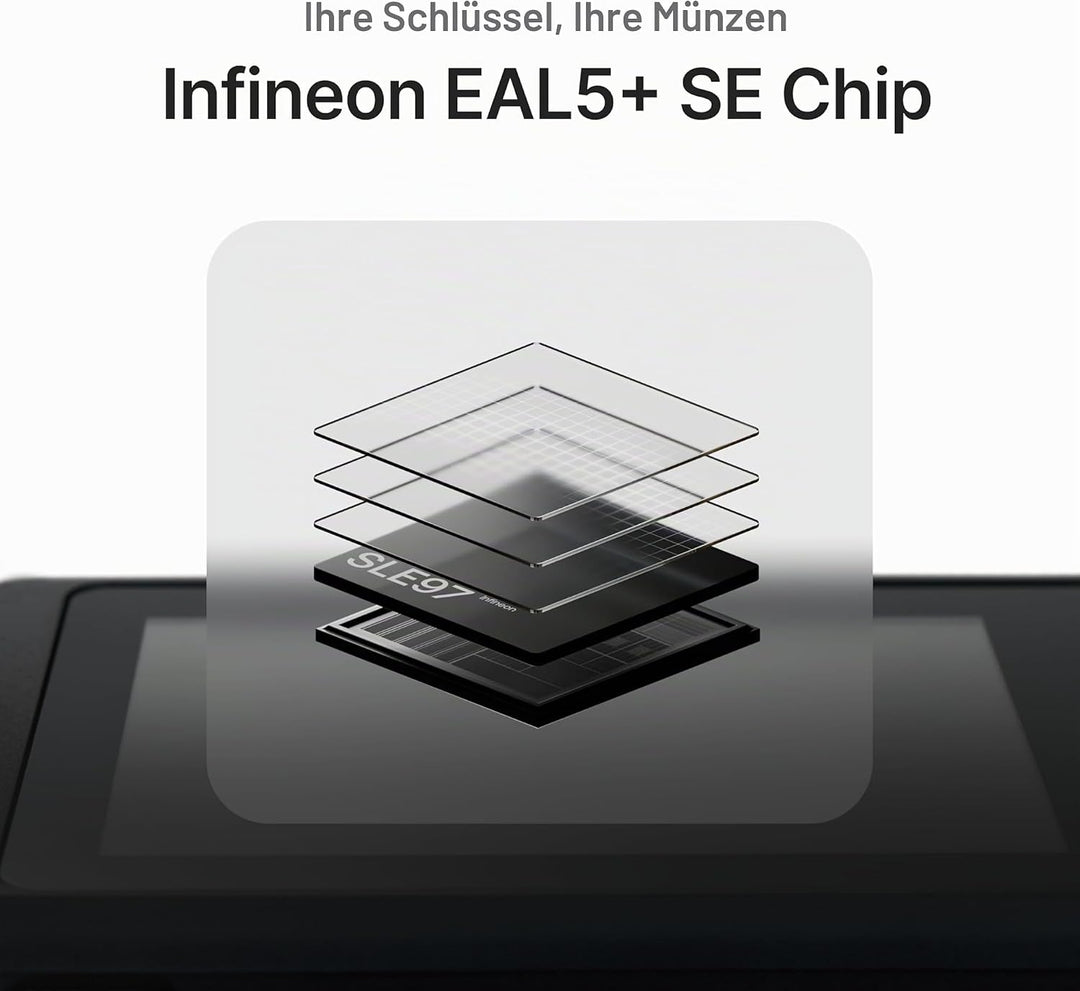 SecuX W20 - Sicherstes Crypto Hardware Portemonnaie mit Bluetooth - Grosser Touchscreen - Verwalten