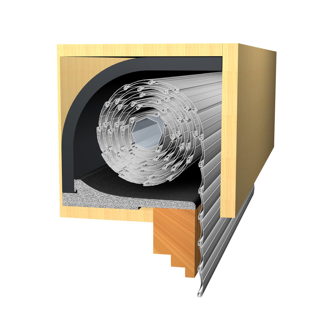jarolift Energiespar Rollladendämmung 25mm (100 x 50cm) inkl. Deckeldämmung 100 x 24cm, spart Heizko