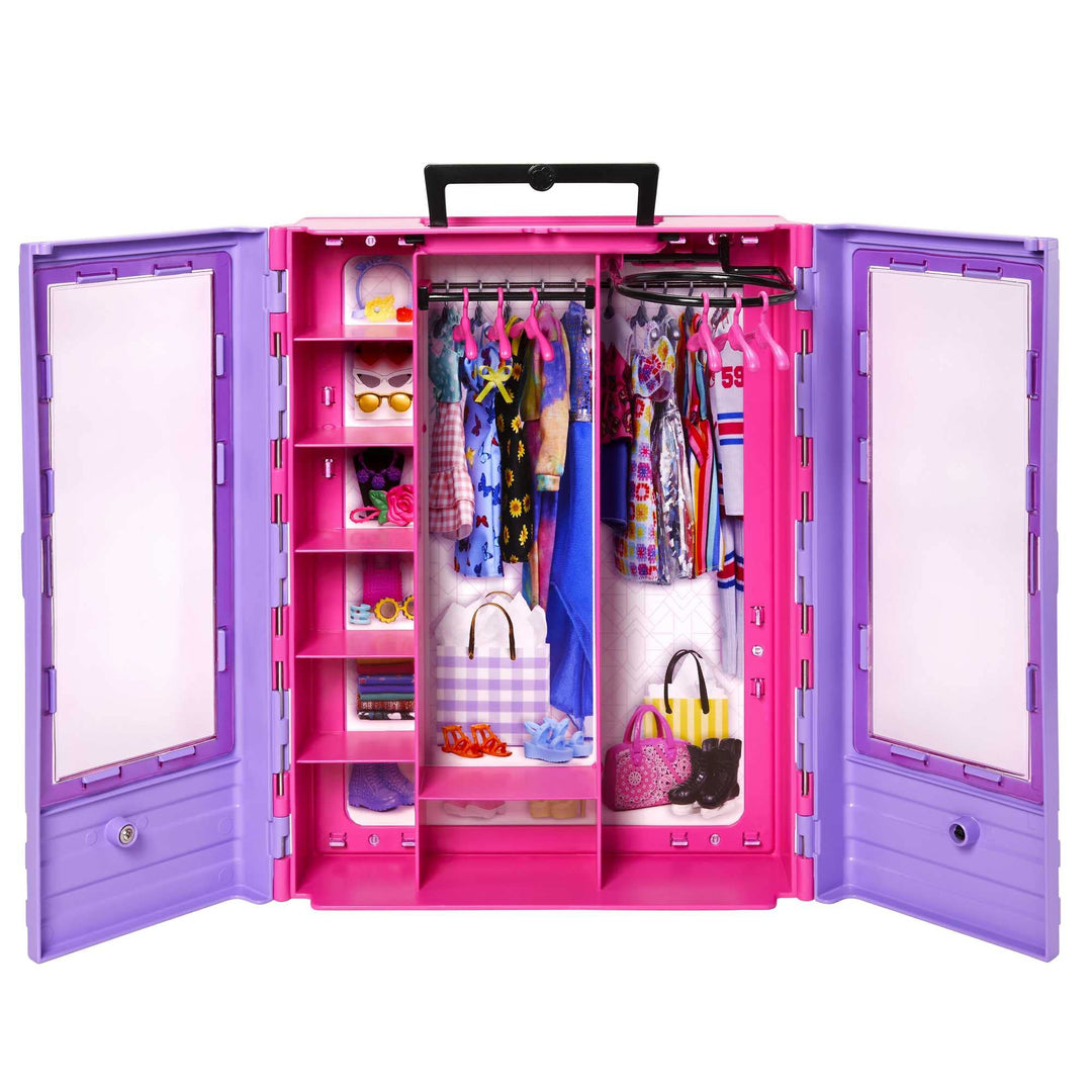 Barbie Kleiderschrank, Ultimate Closet, zum Organisieren von Barbie Kleidung und Accessoires, inkl.