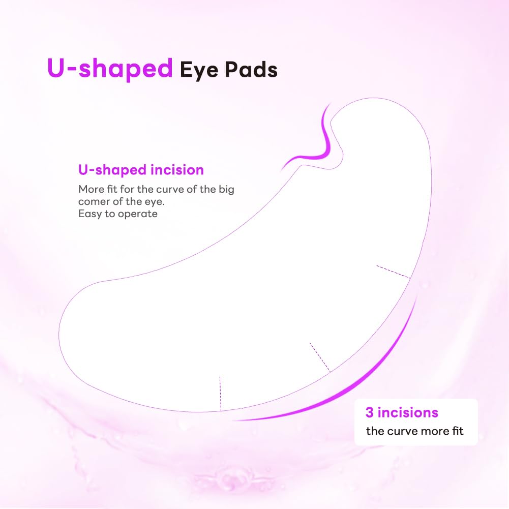 Lunamoon Augenpads für Wimpernverlängerung Pad 150Paar Wimpern Pads U-Shape | Wimpernverlängerung Au