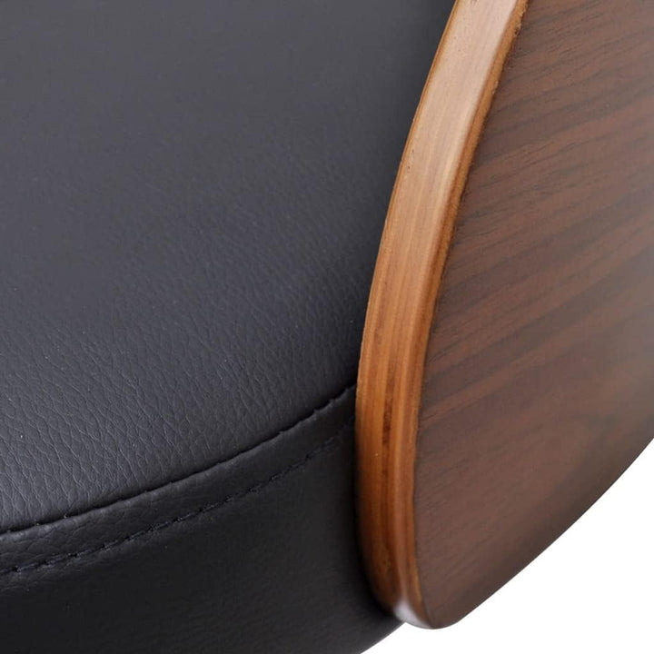 vidaXL 2X Bugholz Barhocker Barstuhl Bistrohocker Tresenhocker Küchenhocker Schwarz und Dunkelbraun,