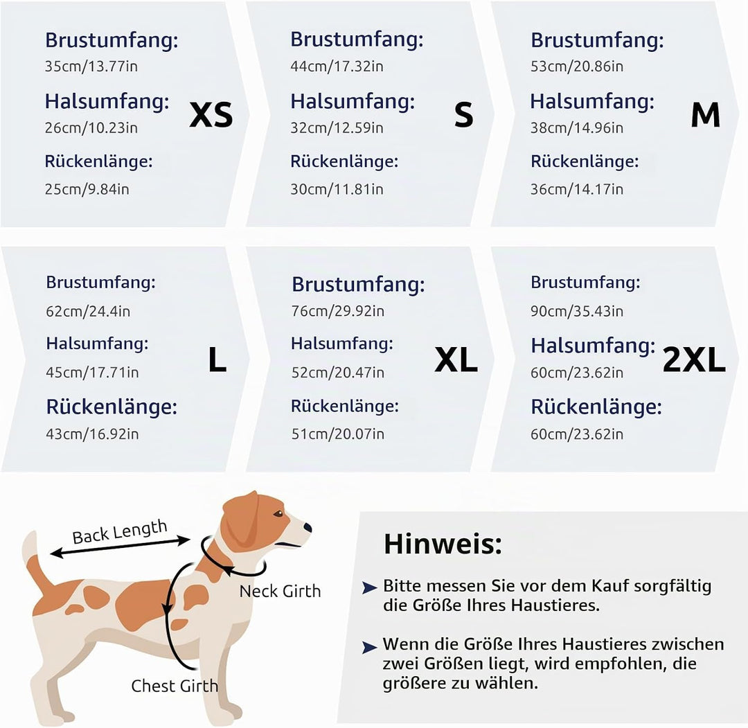 Hundemantel Hundejacke Warm Wintermantel mit Reissverschluss Winddichte &amp; Winddichte mit Reflektorst