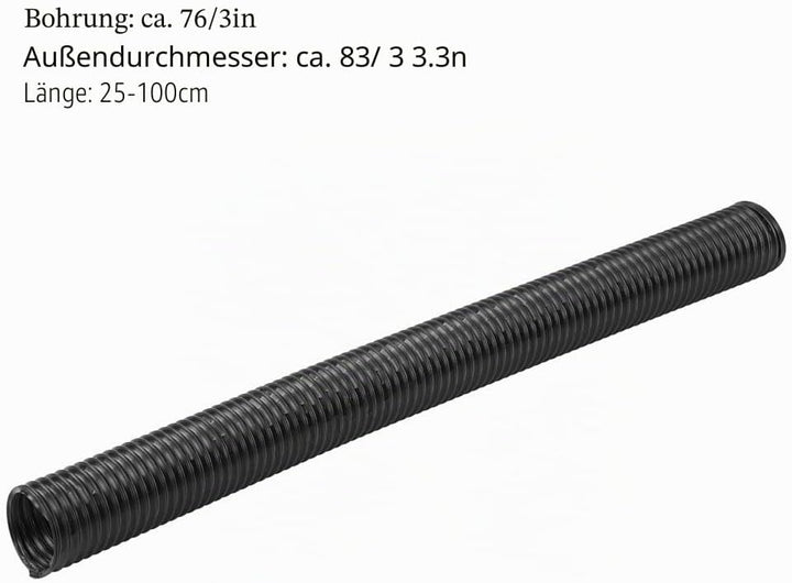 63mm 76mm Modifizierter Flexibler Lufteinlass-Expansionsrohr-Silikonschlauch füR Universalauto(76mm)