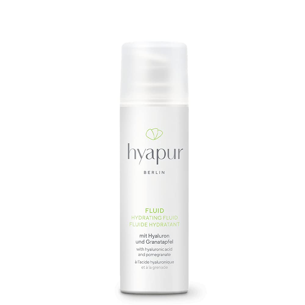 hyapur® - GREEN Fluid 30ml - Die leichte Feuchtigkeitspflege - zur Anti-Aging-Pflege mit Bio- Vegan-
