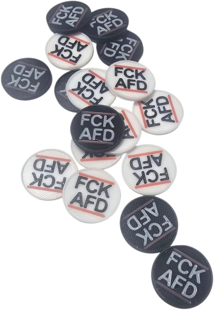 Einkaufschip FCK AFD – Praktischer Chip für den Einkauf 100 Weiss, 100 Weiß