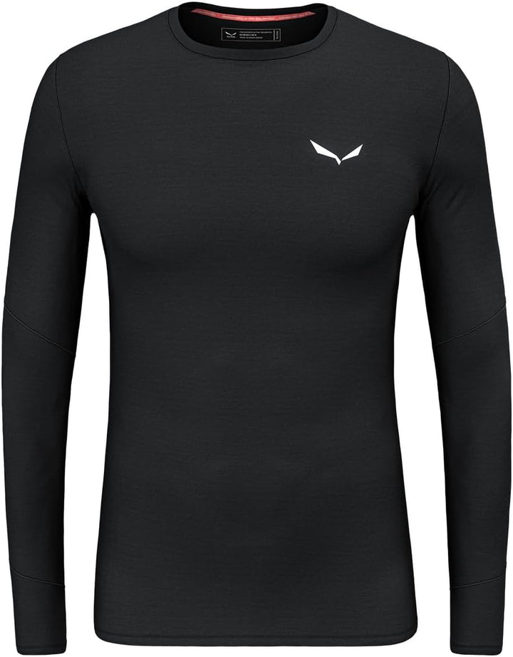 Salewa Cristallo Warm Alpine Merino Responsive Langarm-Baselayer Herren XL Black Out, XL Black Out