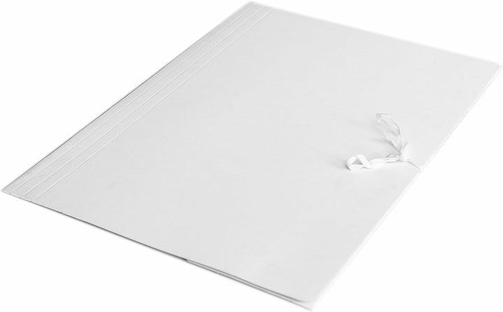 D.RECT - Sammelmappe aus Karton | Mappe mit Bandverschluss | Sichere Aufbewahrung und Transportieren