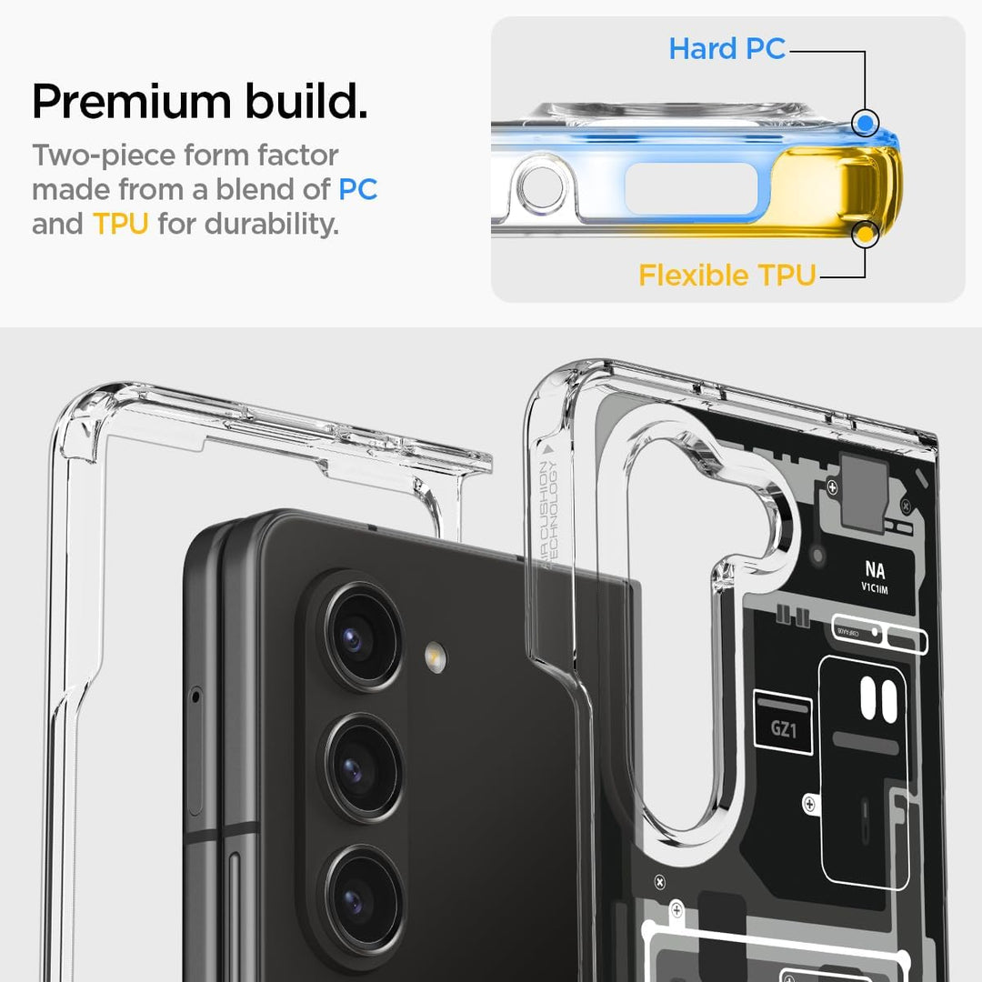 Spigen Ultra Hybrid Hülle Kompatibel mit Samsung Galaxy Z Fold 5 -ZeroOne, ZeroOne