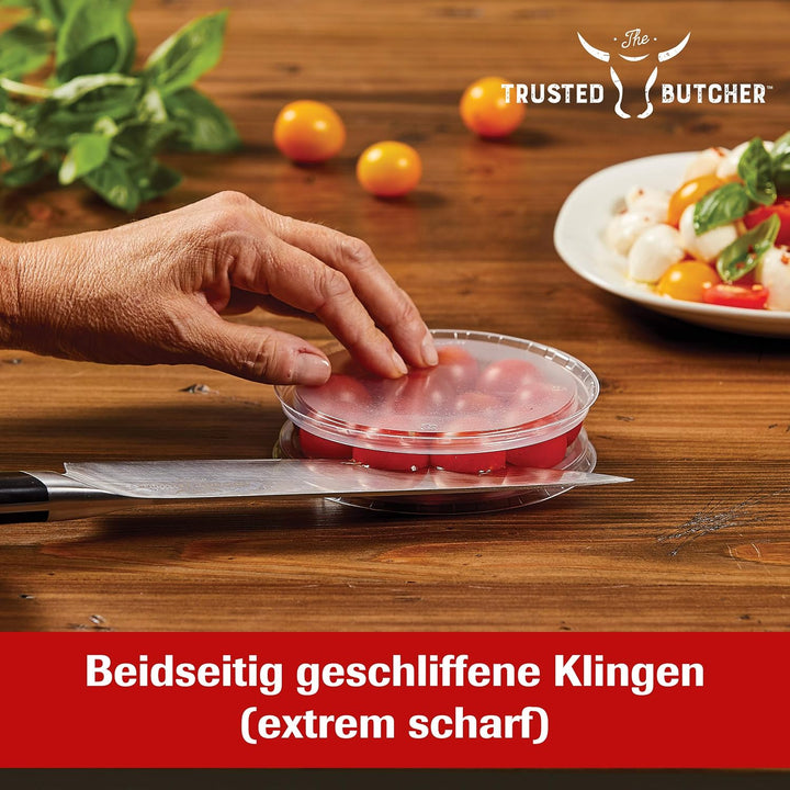 Mediashop Trusted Butcher Chefmesser – hochwertiges Profi Kochmesser - Grill Messer – ultrascharfe K