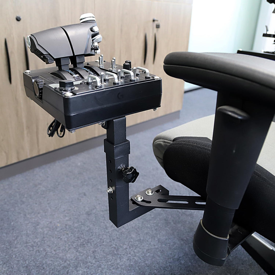EG STARTS 2 Set Stuhlhalterungen Flight Sim Game Hotas Joystick Halterung für Logitech X52 X56 Rhino
