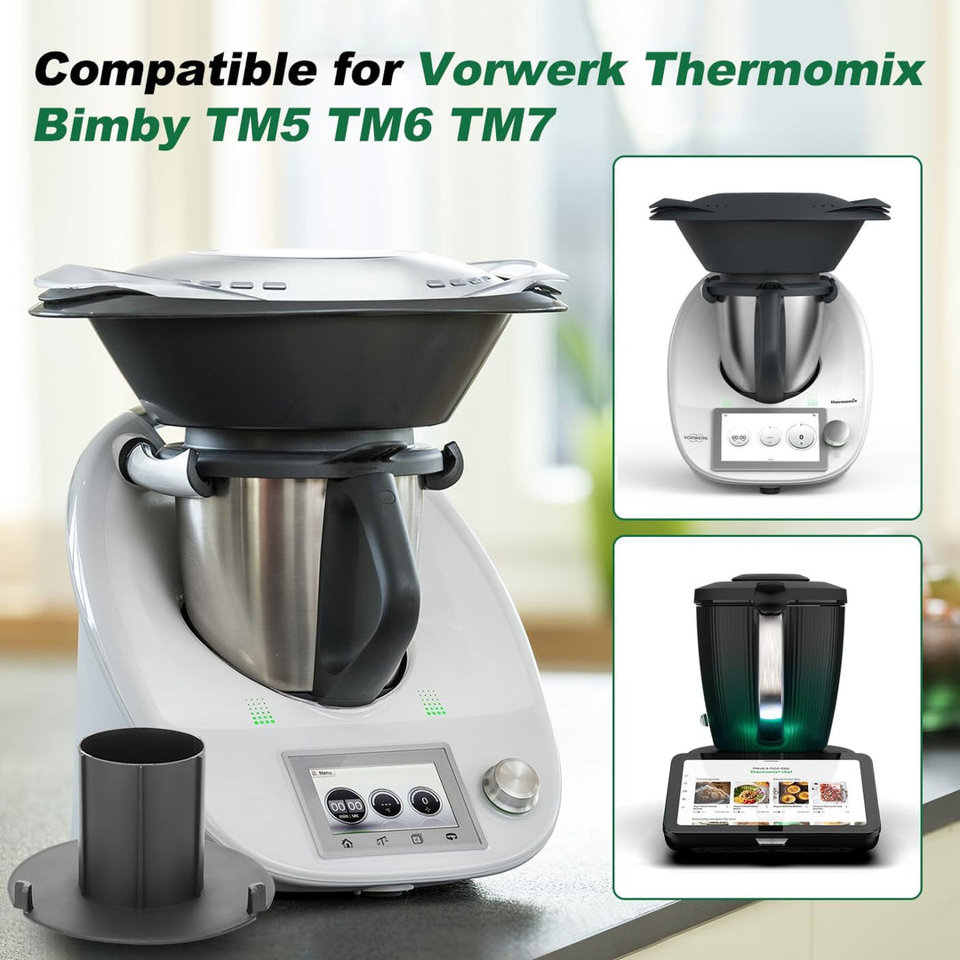 Mixtopf Verkleinerung für Thermomix TM7, TM6, TM5, Mixraumteiler Zerhäckseln von Lebensmitteln, Kuns