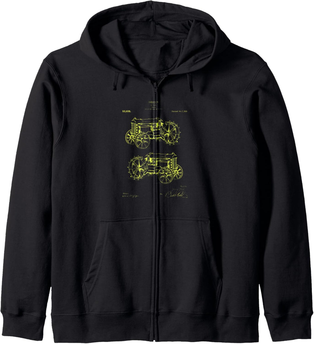 Traktor Blueprint Farmer Farming Farm Owner Geschenk Kapuzenjacke
