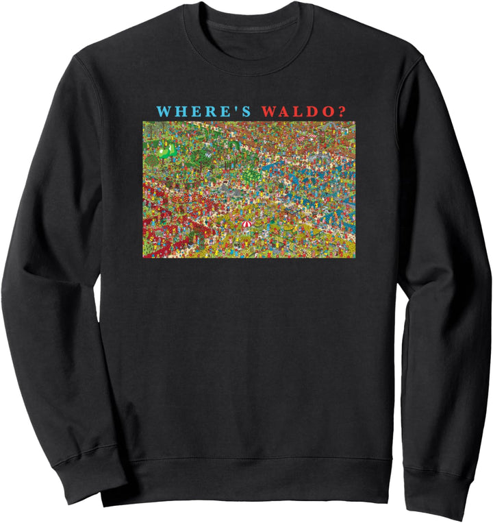Where's Waldo Flower Meadow Waldo Book Cover Sweatshirt