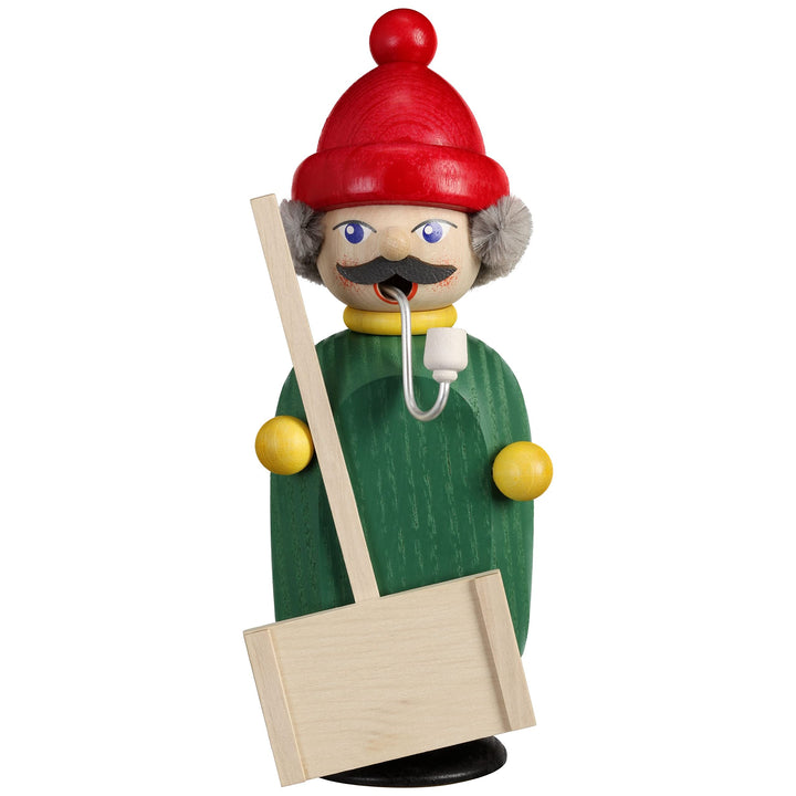 Seiffener Volkskunst | Räuchermann Erzgebirge | Kleine Gesellen 15 cm | Räuchermännchen | Original E