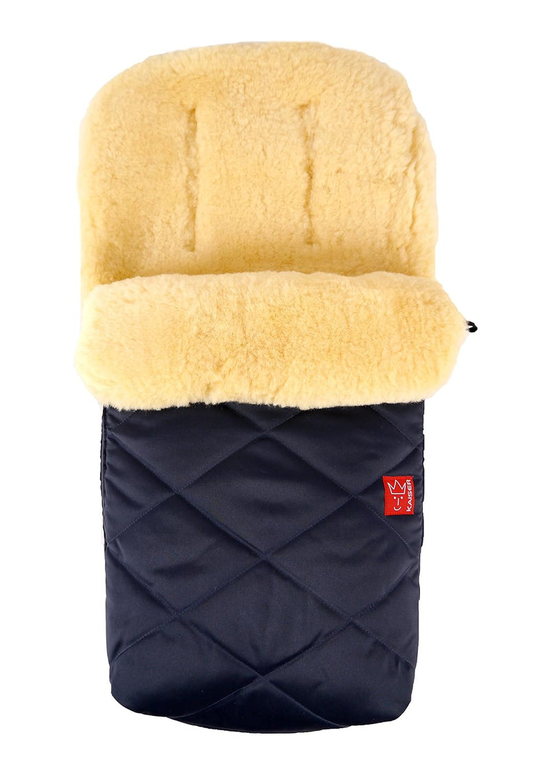 Lammfell Fusssack Natura, navy