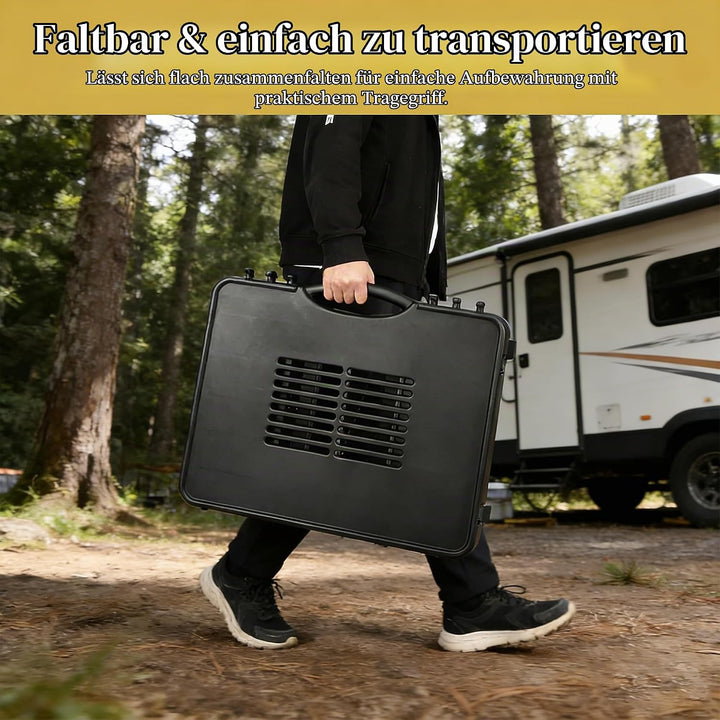GFTIME Tragbarer Grillwagen für Enders Urban, Weber Q100/Q200/Q300, Ninja Woodfire, Burnhard Wayne –