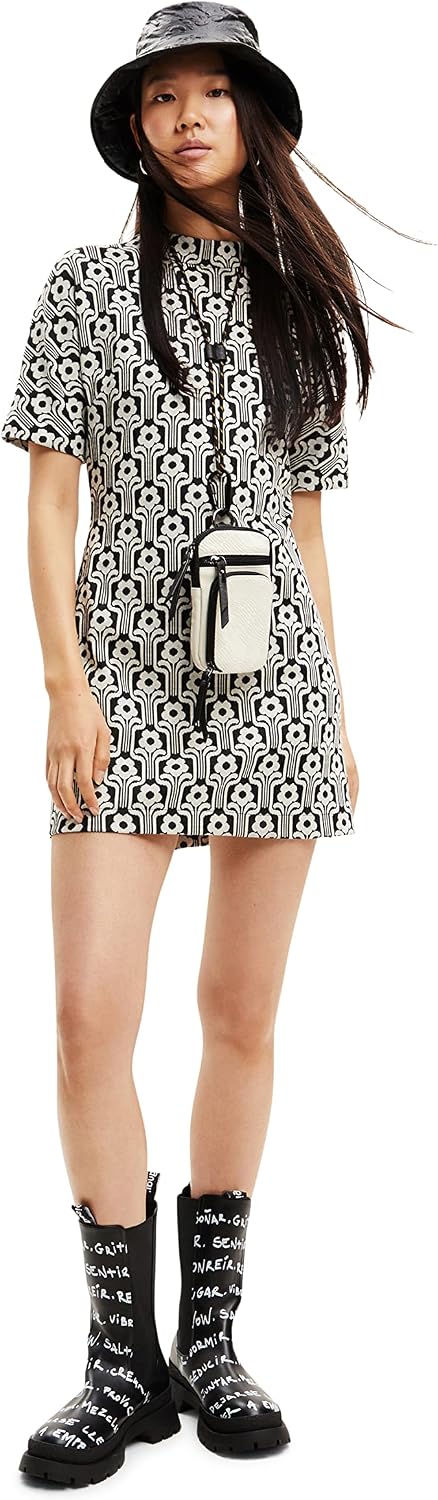 Desigual Damen Casual Dress M Schwarz, M Schwarz