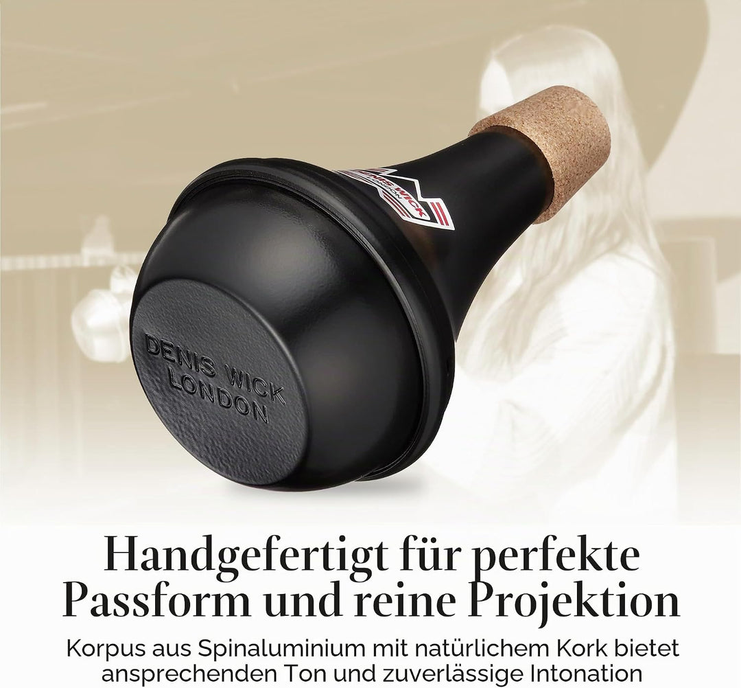 Denis Wick Trompetendämpfer, Straight Praxis schwarz, Praxis