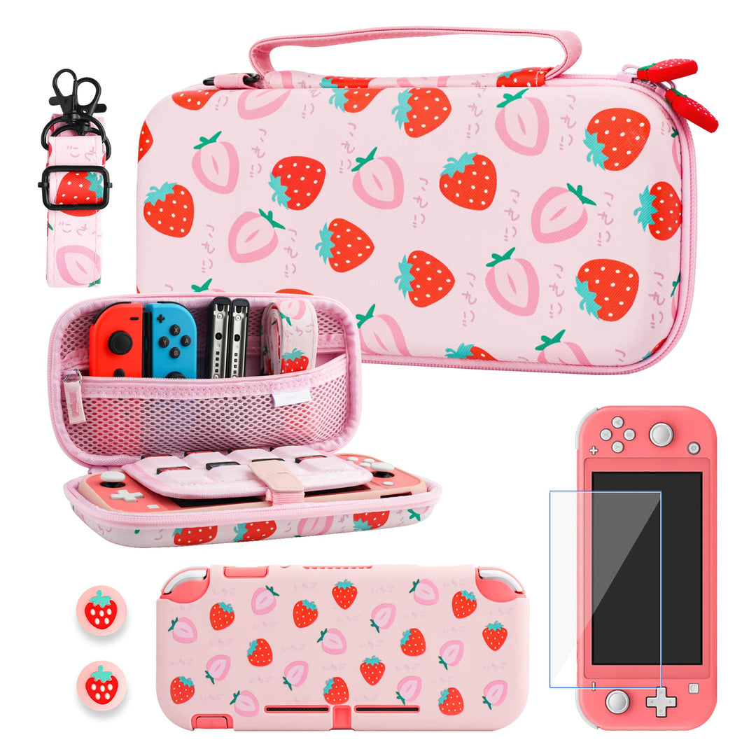 RHOTALL Tragetasche für Nintendo Switch Lite, niedliche Schutzhülle für Switch Lite mit TPU-Schutzhü