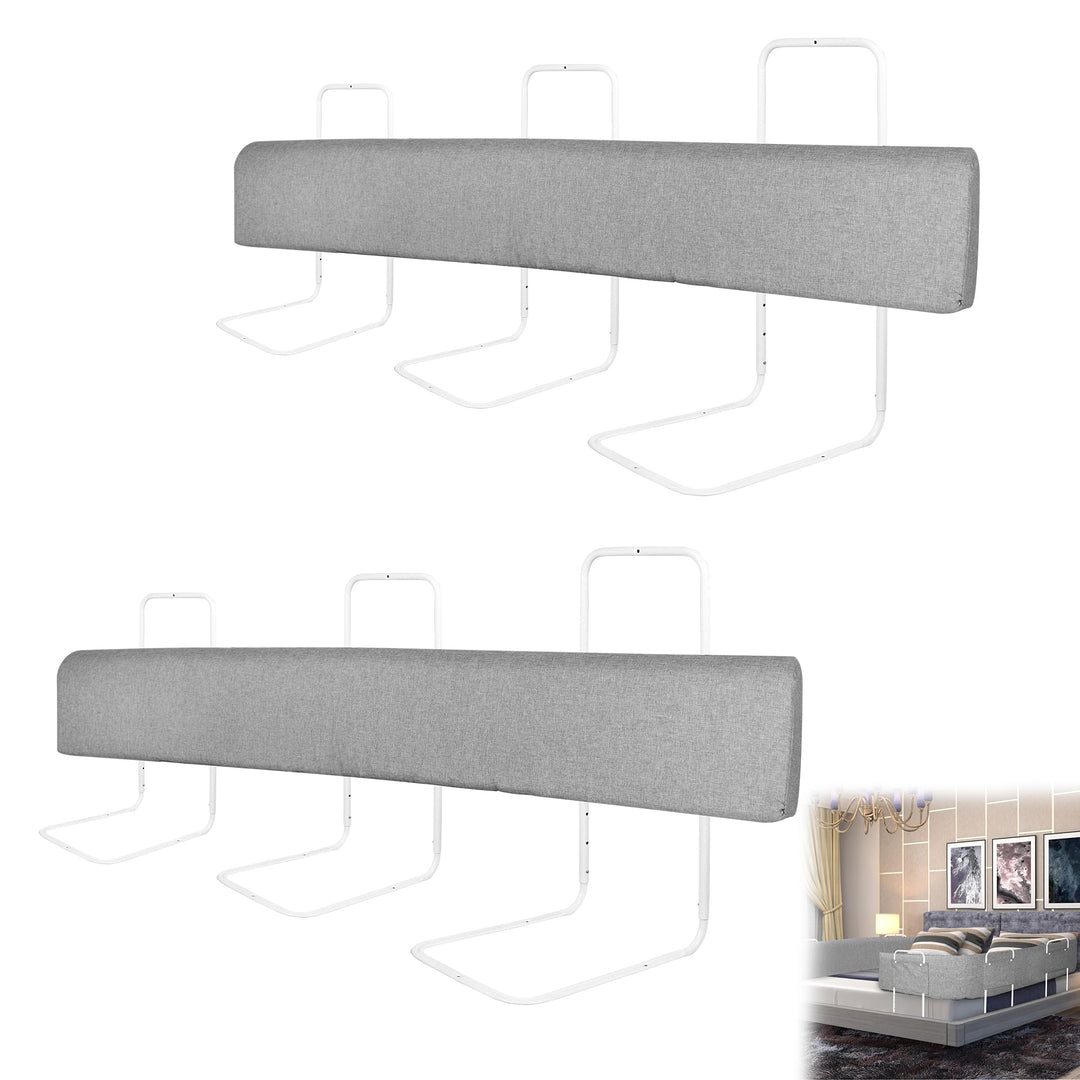 YRHome 180cm Bettgitter Bettschutzgitter Rausfallschutz für Kinder Höhenverstellbar DIY Verformbar B