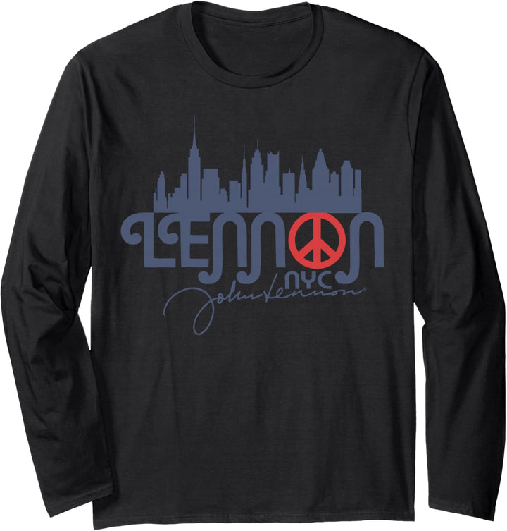 John Lennon - Frieden, NYC Langarmshirt