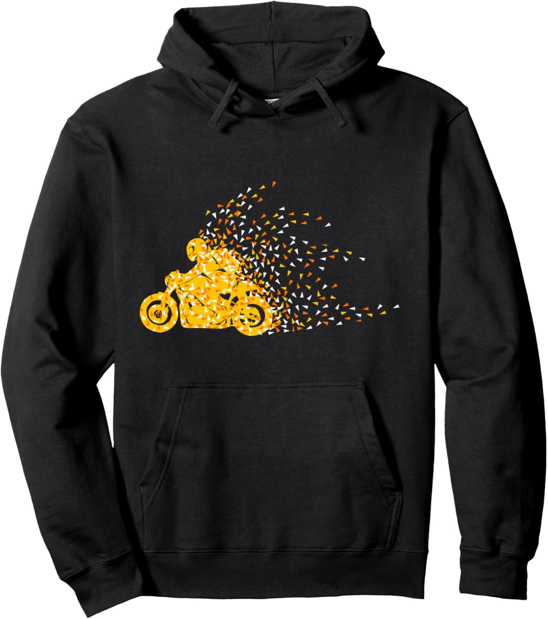 Motorrad Geometrisch Cafe Racer Retro Vintage Polygon Pullover Hoodie