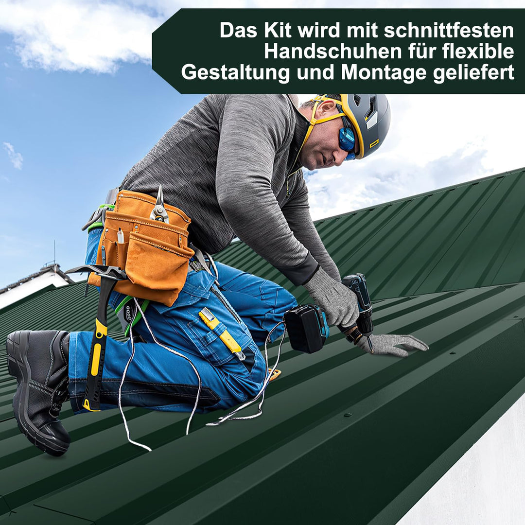 12x Trapezblech Profilblech 115 x 45 cm, 6,21 m², Dachblech Glattfläche Wellblechplatten für Dach 0,
