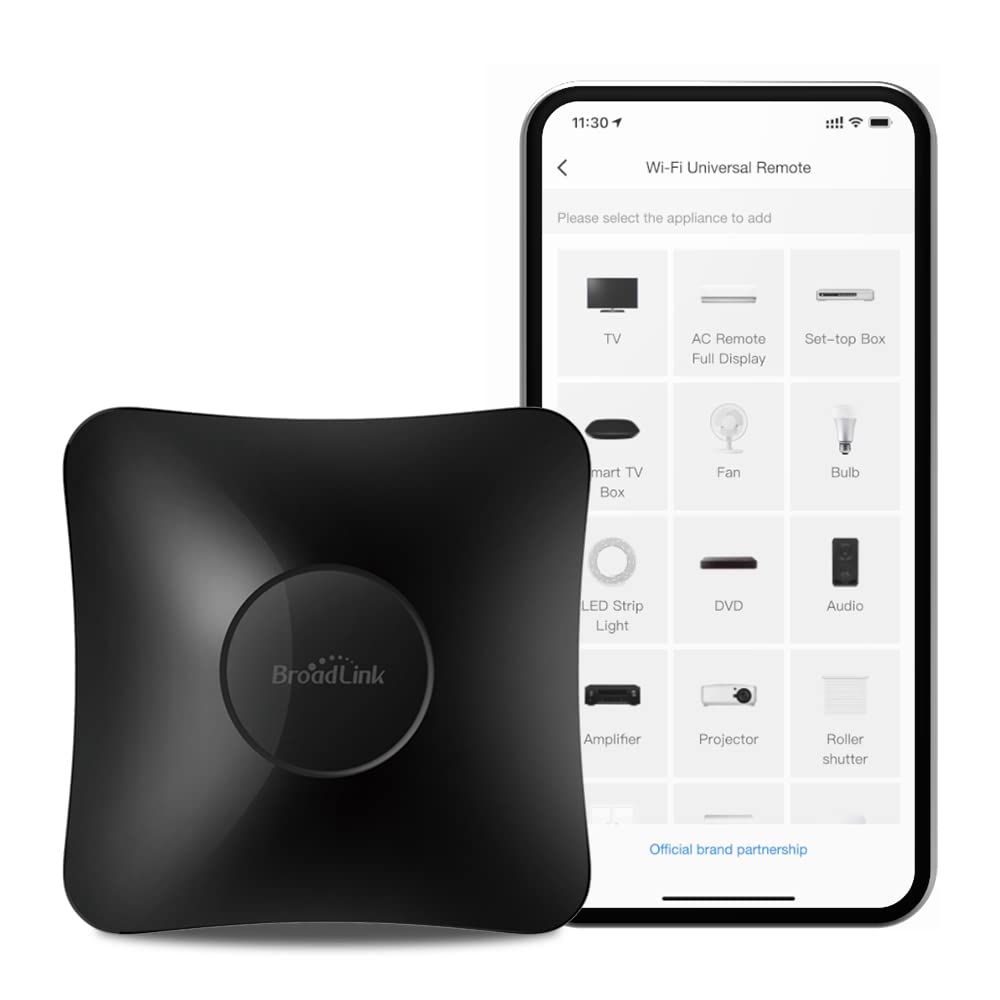 BroadLink - RM4 Pro, IR und HF Universal-Fernbedienung, All-in-One Hub, Code-Lernfunktion, WLAN, für