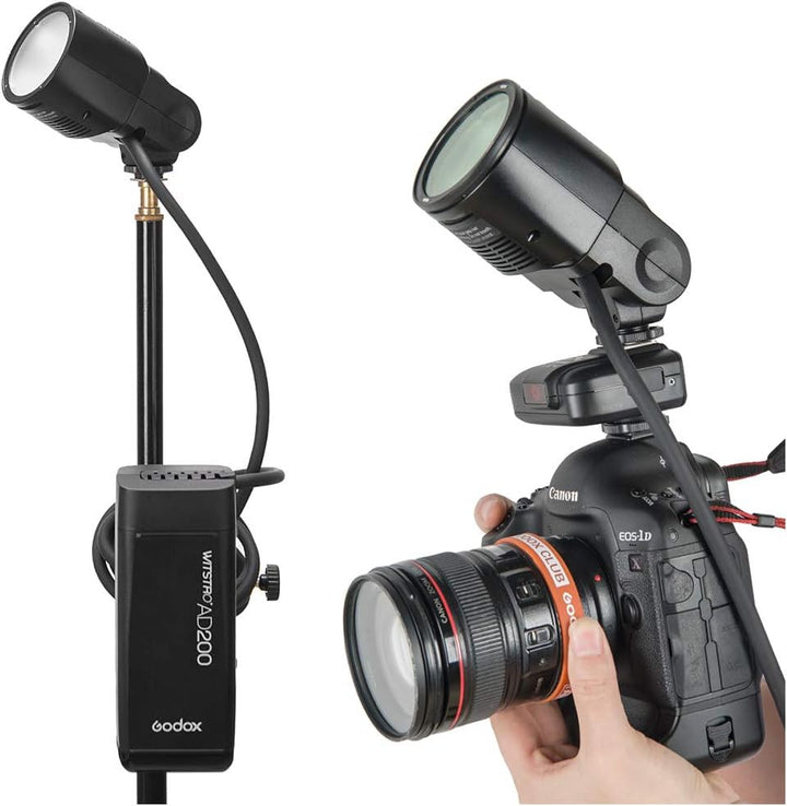 Godox H200R Ring Flash Head Kopf für Ringblitzkopf Godox AD200 AD200Pro, 200W Modellierungslampe Spi