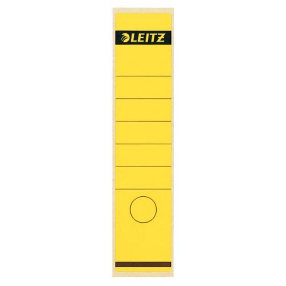 Leitz Rückenschild selbstklebend für Standard- und Hartpappe-Ordner, 100 Stück, 80 mm Rückenbreite,
