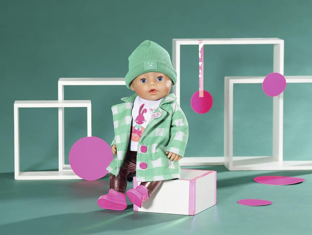 BABY born, Puppenkleidung, BABY born Deluxe Mantel 43 cm mit Jacke, Shirt, Leggings, Mütze und Schuh